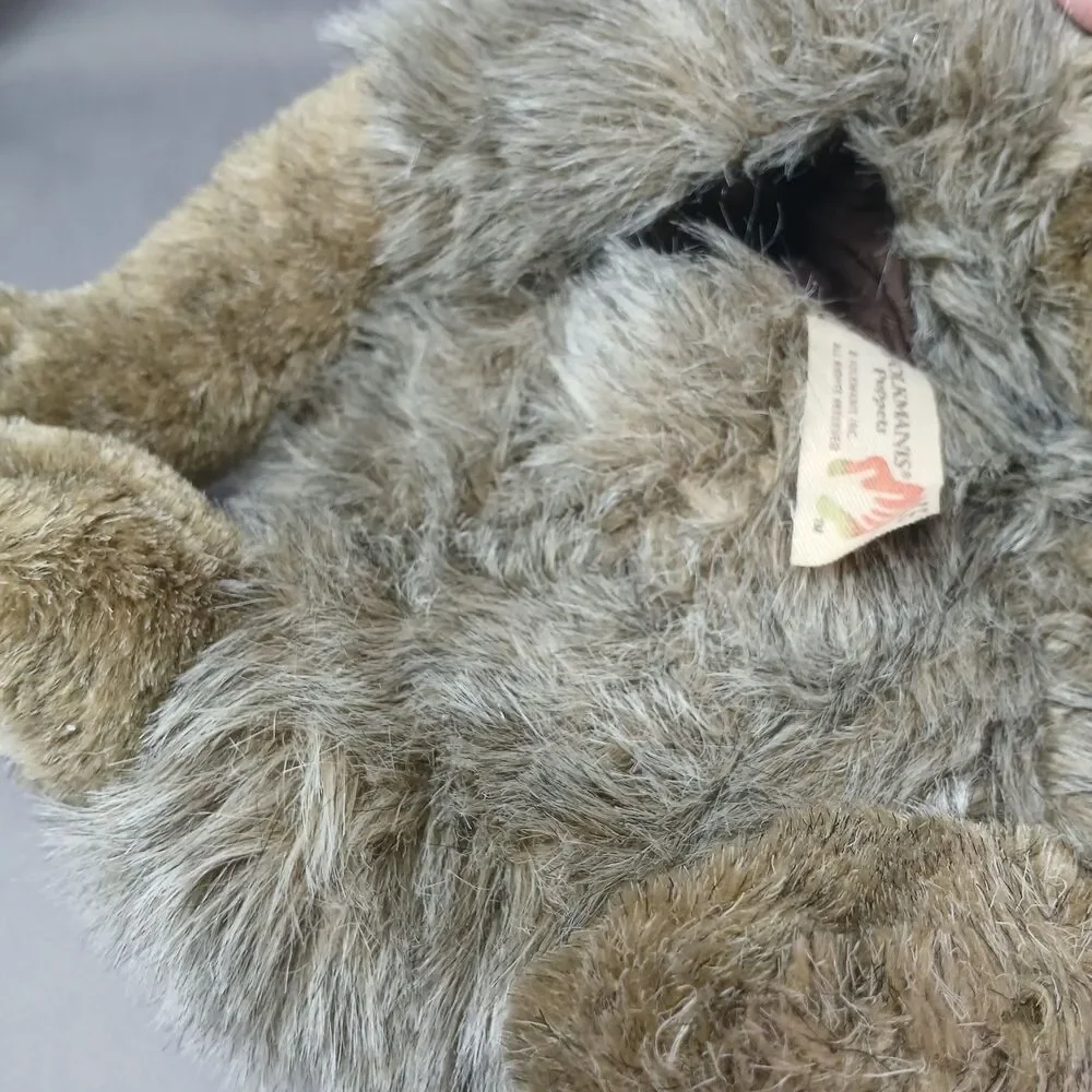 Folkmanis Coyote Hand Puppet Plush Preowned 11FM010 Puppy Size 16